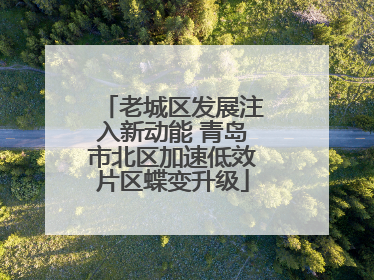 老城区发展注入新动能 青岛市北区加速低效片区蝶变升级