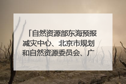 自然资源部东海预报减灾中心、北京市规划和自然资源委员会、广东省林业系统等正在招聘｜招聘信息