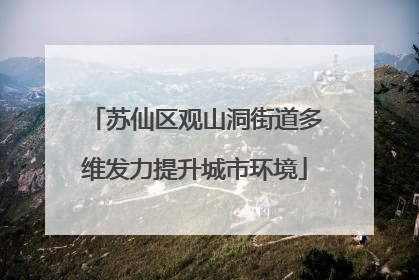 苏仙区观山洞街道多维发力提升城市环境