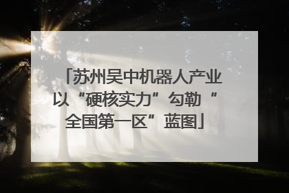 苏州吴中机器人产业以“硬核实力”勾勒“全国第一区”蓝图