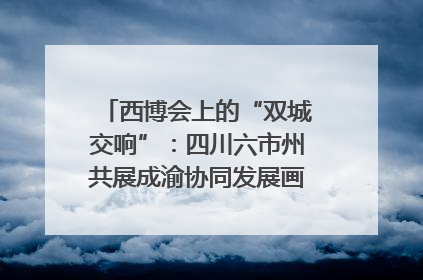 西博会上的“双城交响”：四川六市州共展成渝协同发展画卷｜西博视界