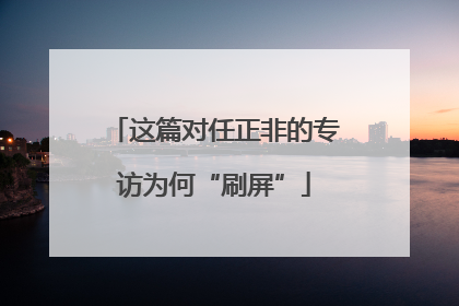 这篇对任正非的专访为何“刷屏”