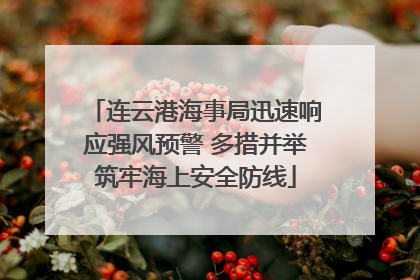 连云港海事局迅速响应强风预警 多措并举筑牢海上安全防线