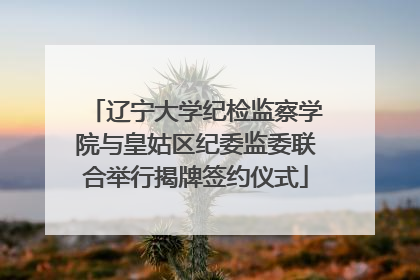 辽宁大学纪检监察学院与皇姑区纪委监委联合举行揭牌签约仪式