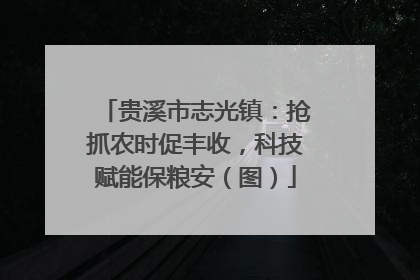 贵溪市志光镇：抢抓农时促丰收，科技赋能保粮安（图）