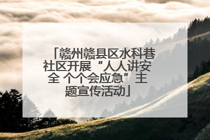 赣州赣县区水科巷社区开展“人人讲安全 个个会应急”主题宣传活动