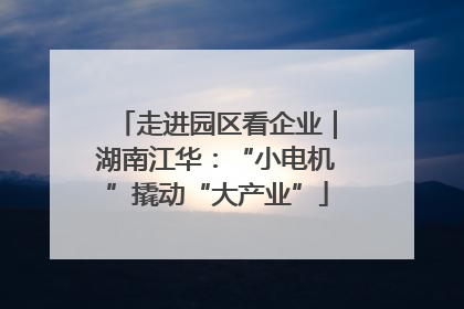 走进园区看企业｜湖南江华：“小电机”撬动“大产业”