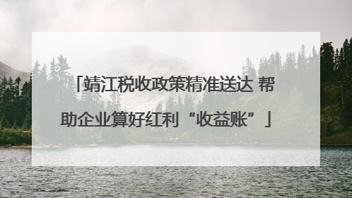 靖江税收政策精准送达 帮助企业算好红利“收益账”