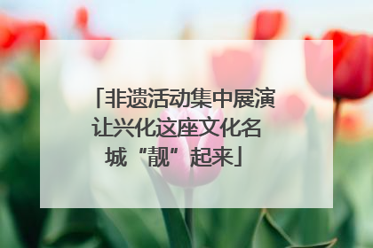 非遗活动集中展演 让兴化这座文化名城“靓”起来