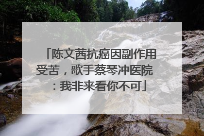陈文茜抗癌因副作用受苦，歌手蔡琴冲医院：我非来看你不可