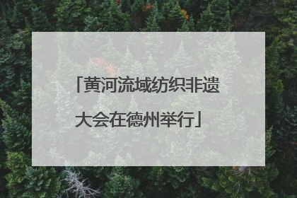 黄河流域纺织非遗大会在德州举行