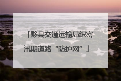 黟县交通运输局织密汛期道路“防护网”