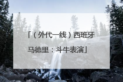 （外代一线）西班牙马德里：斗牛表演
