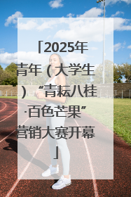2025年青年（大学生）“青耘八桂·百色芒果”营销大赛开幕