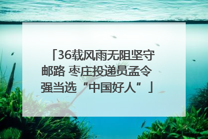 36载风雨无阻坚守邮路 枣庄投递员孟令强当选“中国好人”