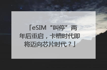 eSIM“叫停”两年后重启，卡槽时代即将迈向芯片时代？